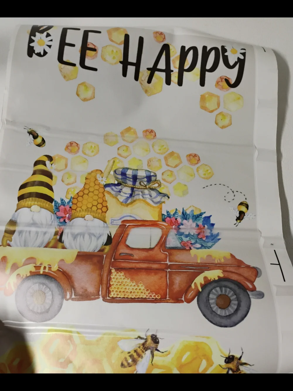 Bee & Daisy Party Wall/Window Clings - Yellow/White 4  Designs